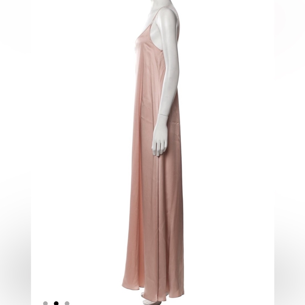 Mansur Gavriel Silk Slip Dress Pastel Pink - Picture 2 of 4